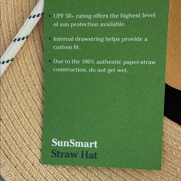 L.L. Bean SunSmart Straw Hat NWT - Picture 5 of 10